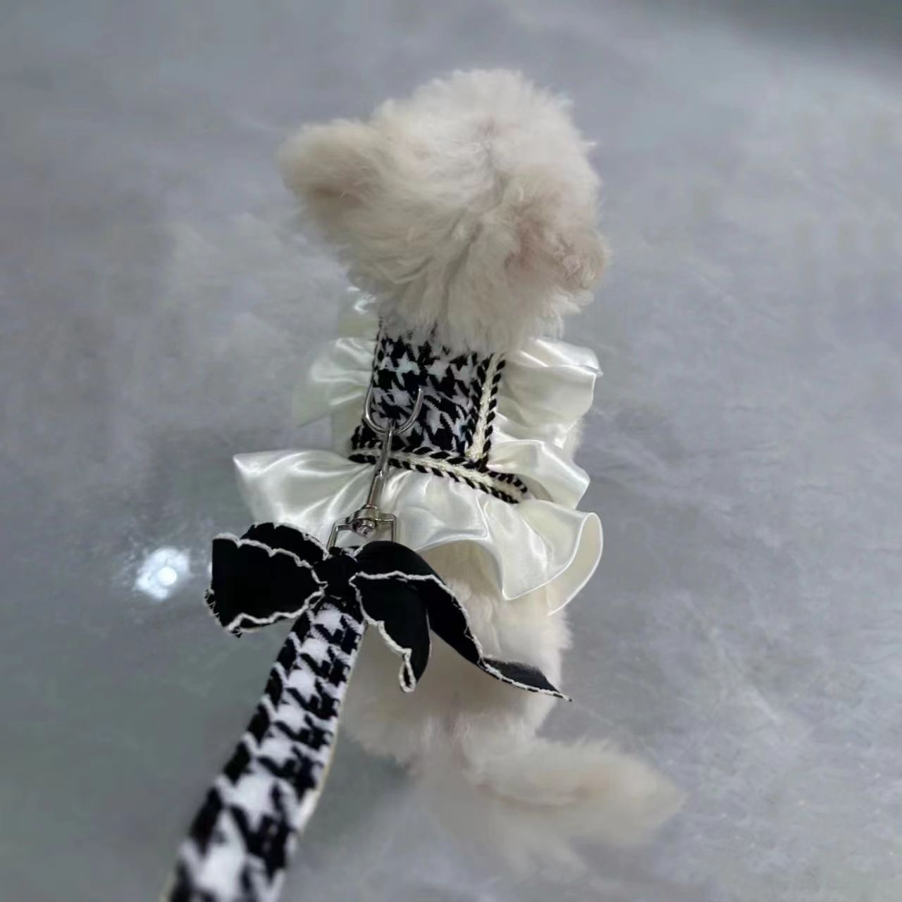 Designer Houndstooth Skirt Harness