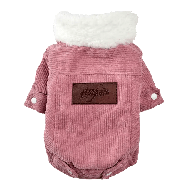 Corduroy Korean Fleece Jacket - PawPlaza