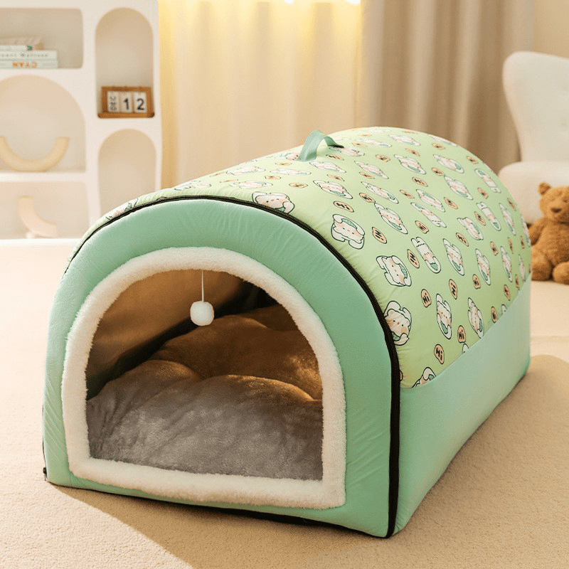 Cozy Dog House with Super Soft Bed - PawPlaza
