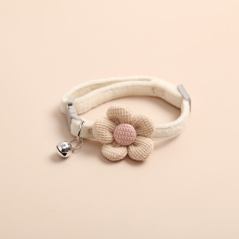 Cute Cartoon Flower Bell Collar