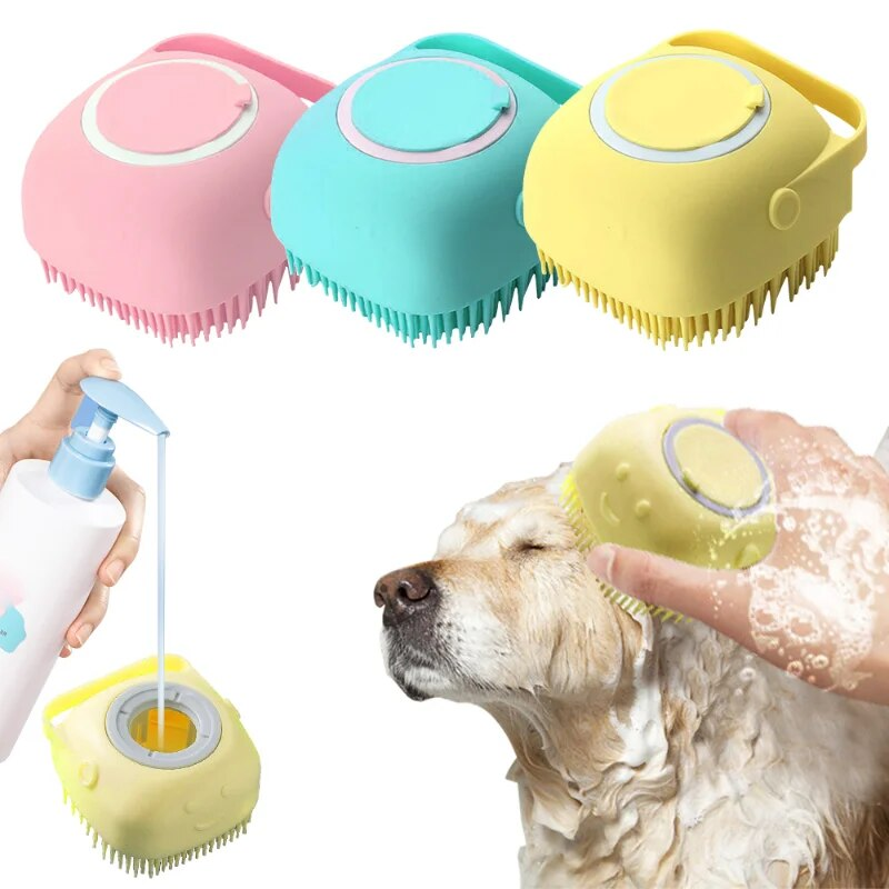 Shampoo Dispensing Silicone Bath Brush