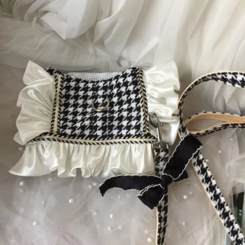 Designer Houndstooth Skirt Harness