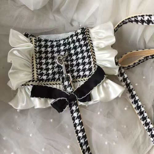 Designer Houndstooth Skirt Harness