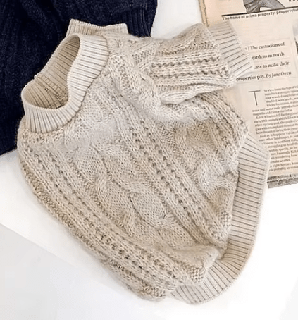 Plush Knit Sweater - PawPlaza