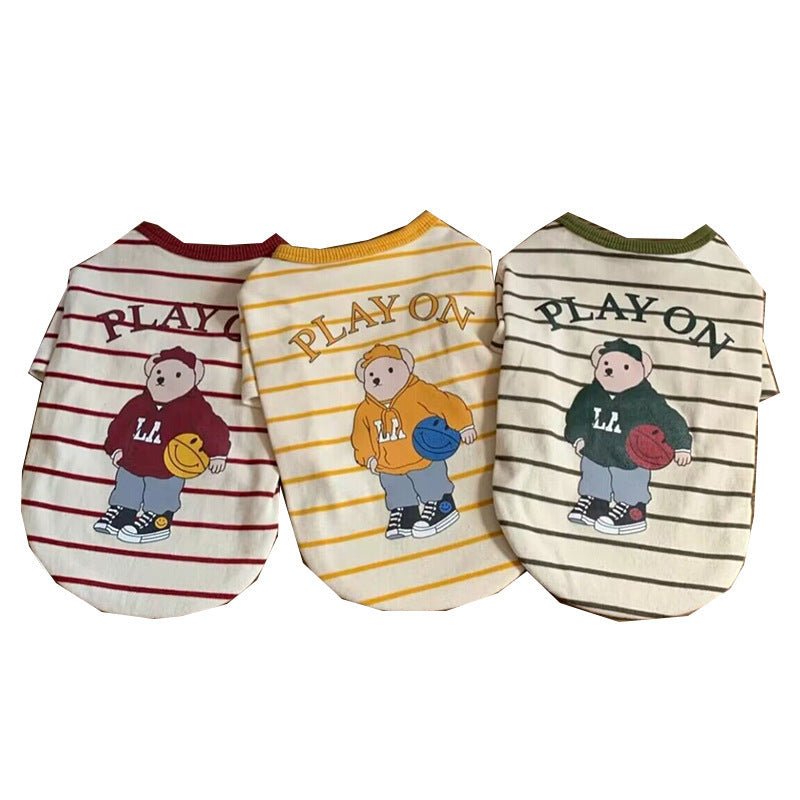 Vintage Style Striped Shirt - PawPlaza