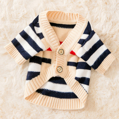 Striped Knitted Cardigan