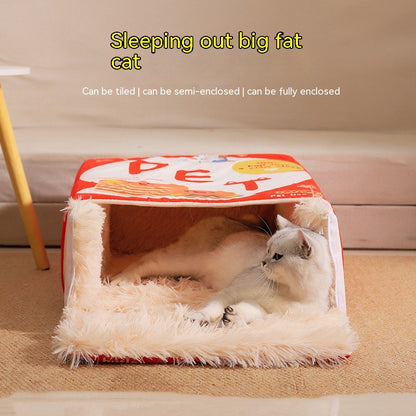 Japanese Sushi Pancake Box Cat Nest