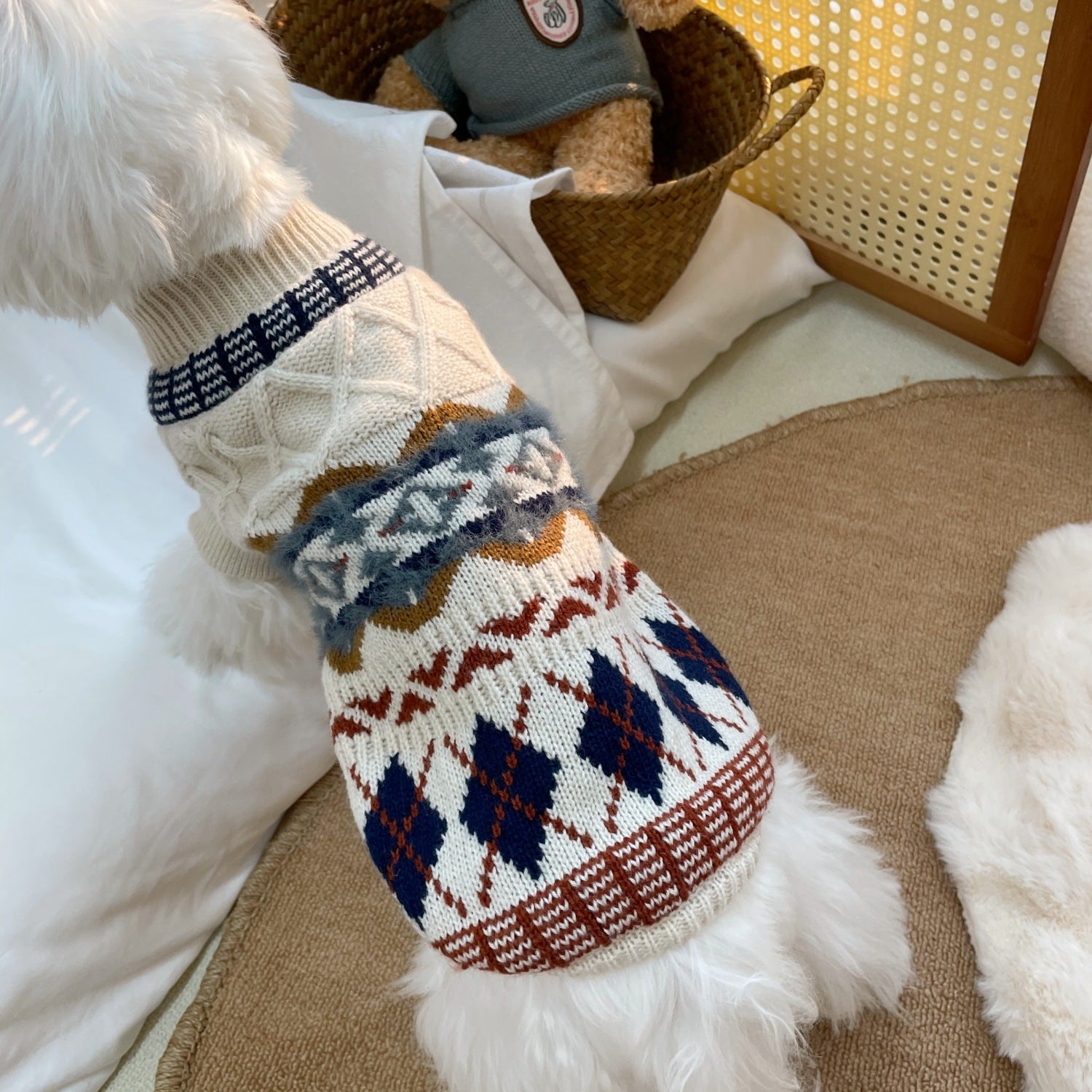 Handmade Diamond Winter Sweater