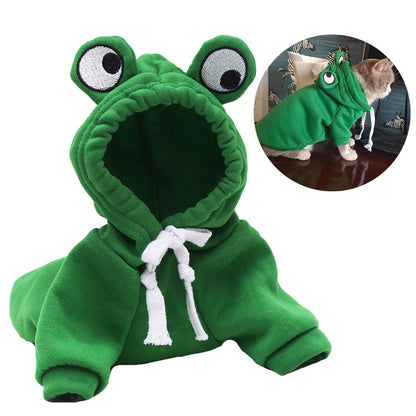 Frog Hoodie Pet Costume