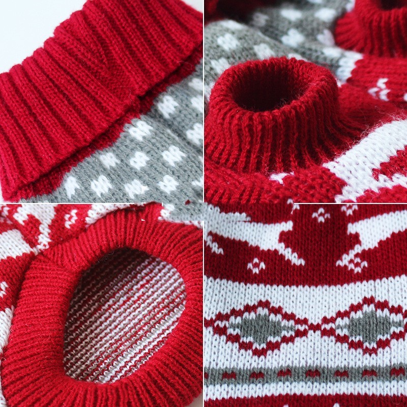 Christmas Knit Sweater for Dachshunds, Corgis, & Cats