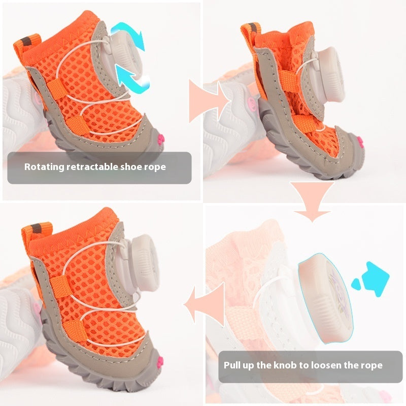 Twisty-Style Mesh Dog Shoes