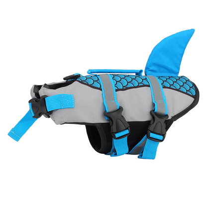 Shark Swimsuit Dog Life Vest