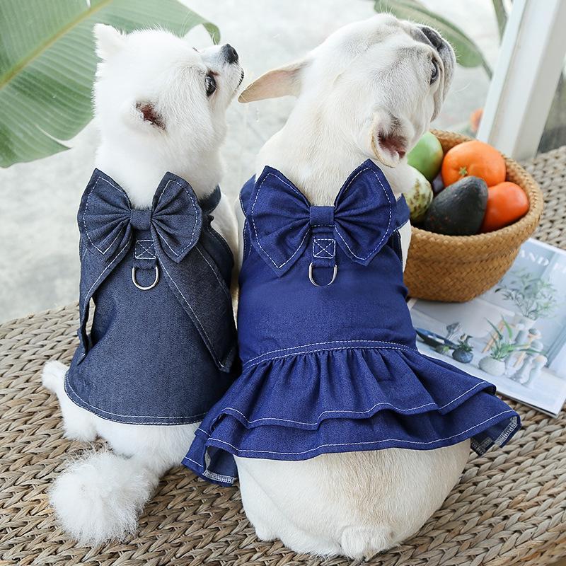 Denim Bowtie Skirt