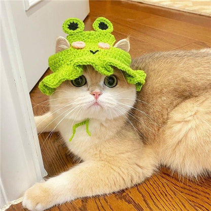 Adorable Crochet Pet Hat - PawPlaza