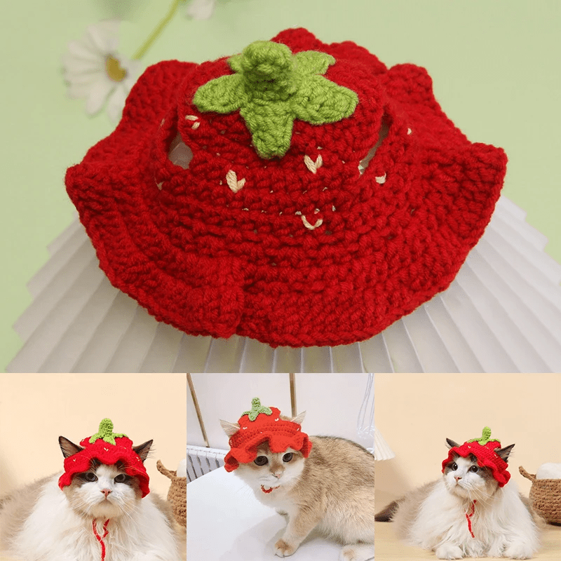 Adorable Crochet Pet Hat - PawPlaza