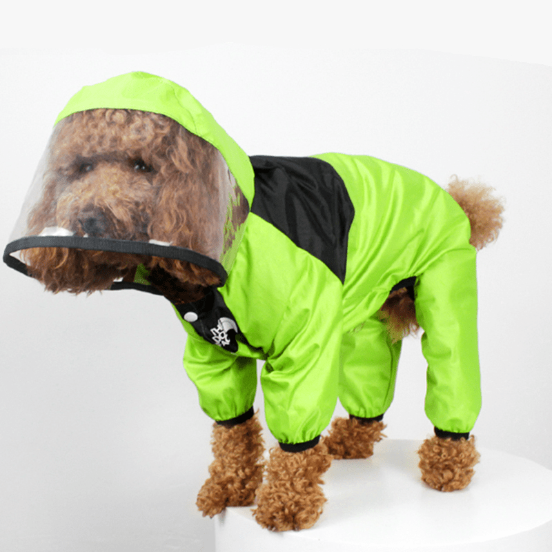 All - In - One Big Visor Raincoat - PawPlaza