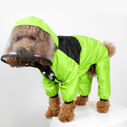 All - In - One Big Visor Raincoat - PawPlaza
