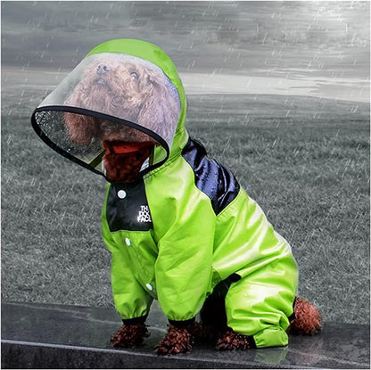 All - In - One Big Visor Raincoat - PawPlaza