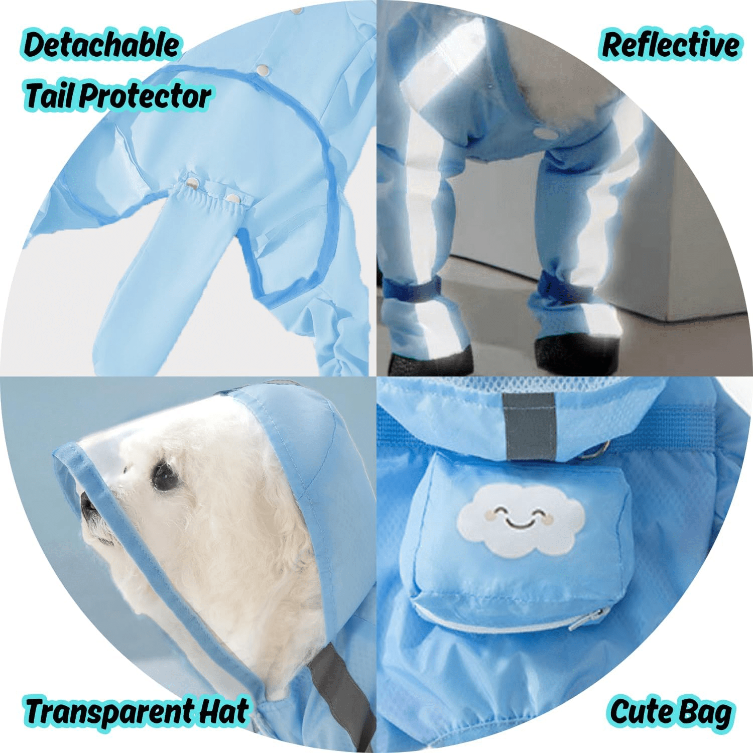 All - Weather Full - Body Raincoat - PawPlaza