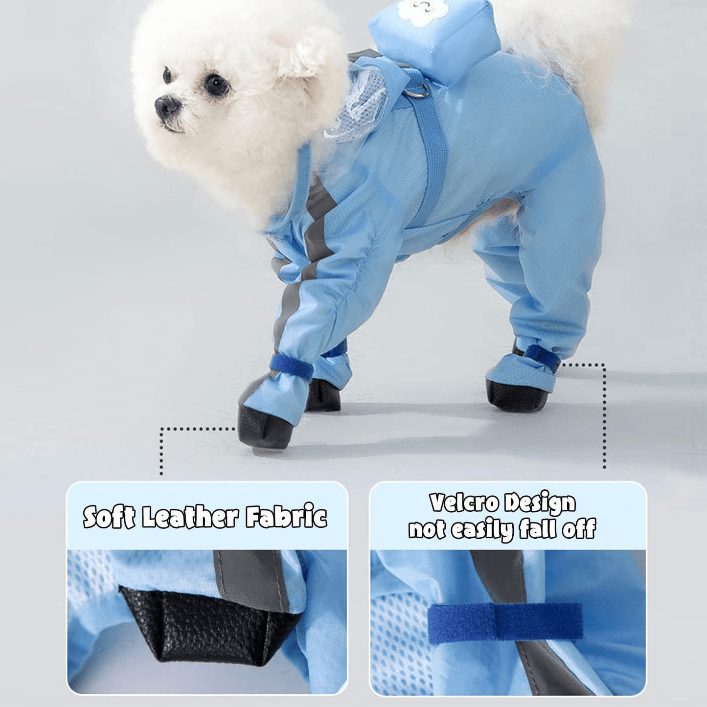 All - Weather Full - Body Raincoat - PawPlaza