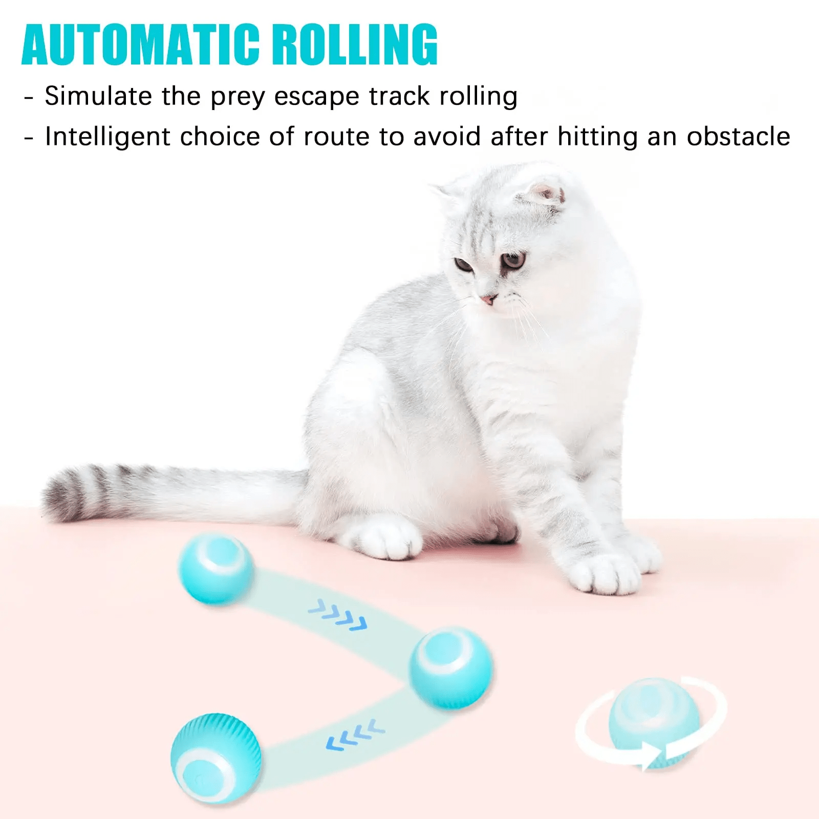 Auto - Rolling Interactive Smart Ball - PawPlaza