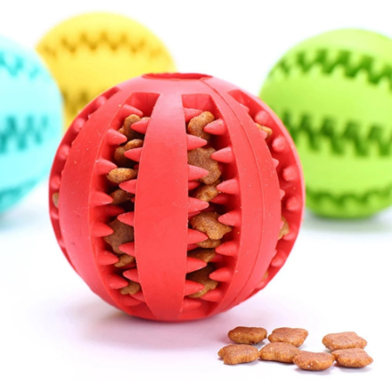 Extra-Tough Tooth Cleaning Rubber Treat Ball