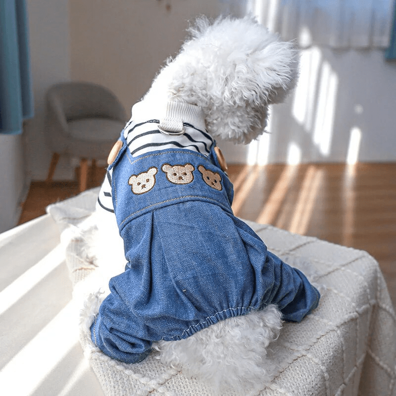 Balloon Suspender Pants Denim Overalls - PawPlaza