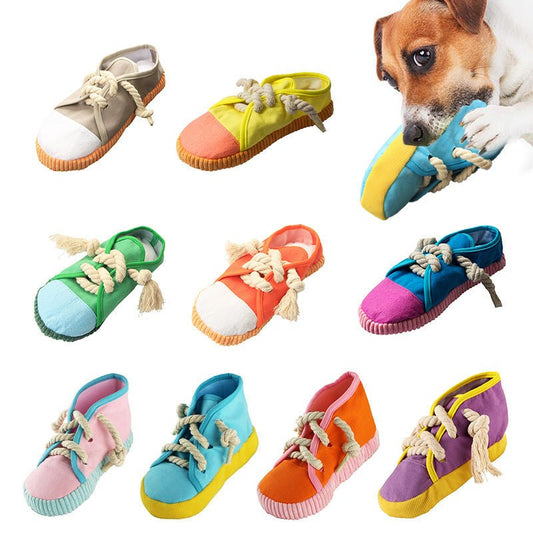 Chewing Resistant Toy Shoe - PawPlaza