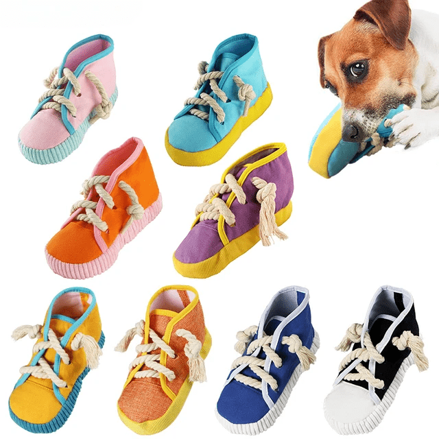 Chewing Resistant Toy Shoe - PawPlaza