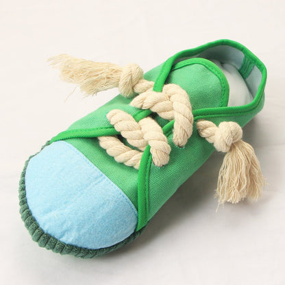 Chewing Resistant Toy Shoe - PawPlaza