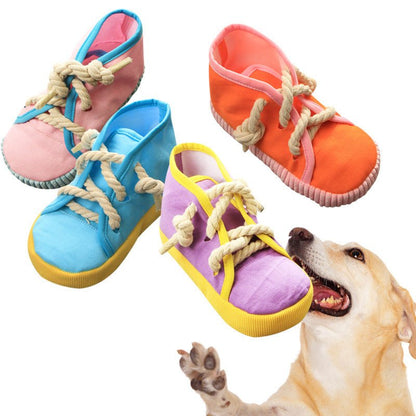 Chewing Resistant Toy Shoe - PawPlaza