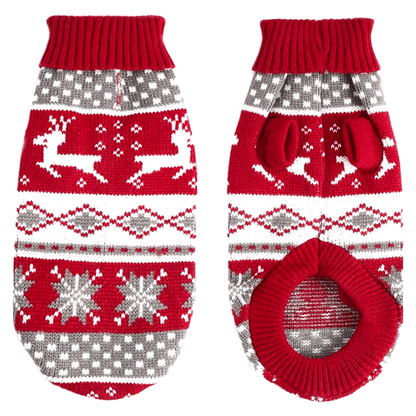 Christmas Knit Sweater for Dachshunds, Corgis, & Cats - PawPlaza
