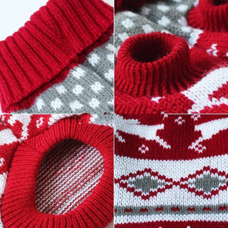 Christmas Knit Sweater for Dachshunds, Corgis, & Cats - PawPlaza