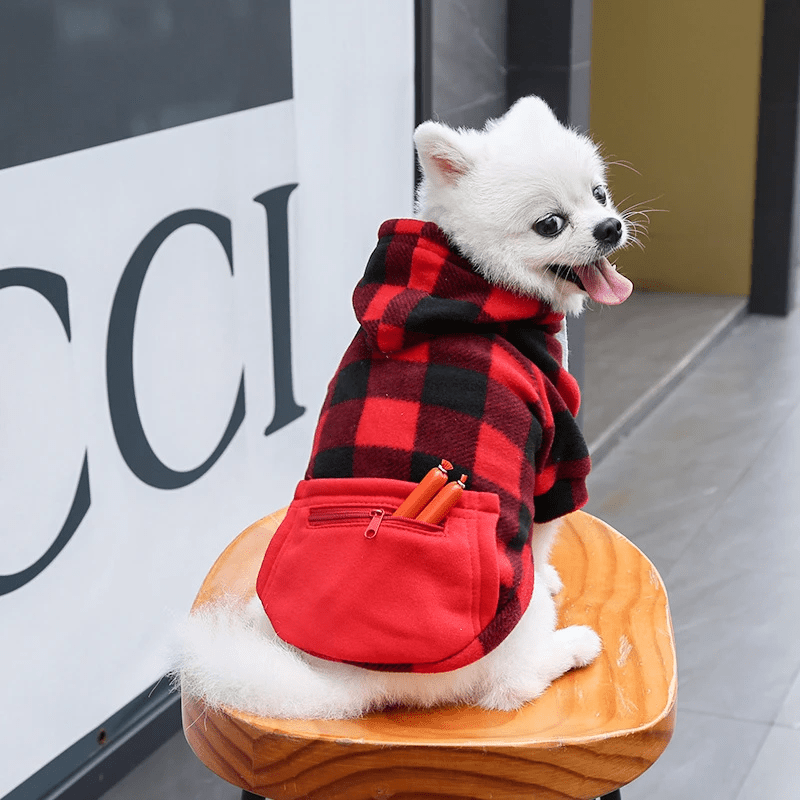 Colorful Checked Hoodie Sweater - PawPlaza