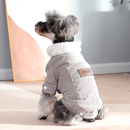 Corduroy Korean Fleece Jacket - PawPlaza