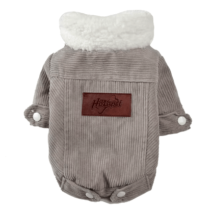 Corduroy Korean Fleece Jacket - PawPlaza