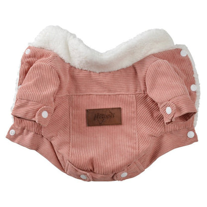 Corduroy Korean Fleece Jacket - PawPlaza
