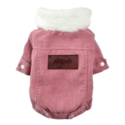 Corduroy Korean Fleece Jacket - PawPlaza