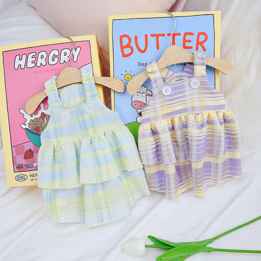 Cotton Candy Plaid Skirt - PawPlaza