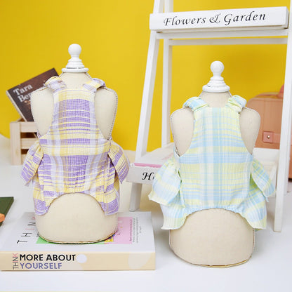 Cotton Candy Plaid Skirt - PawPlaza