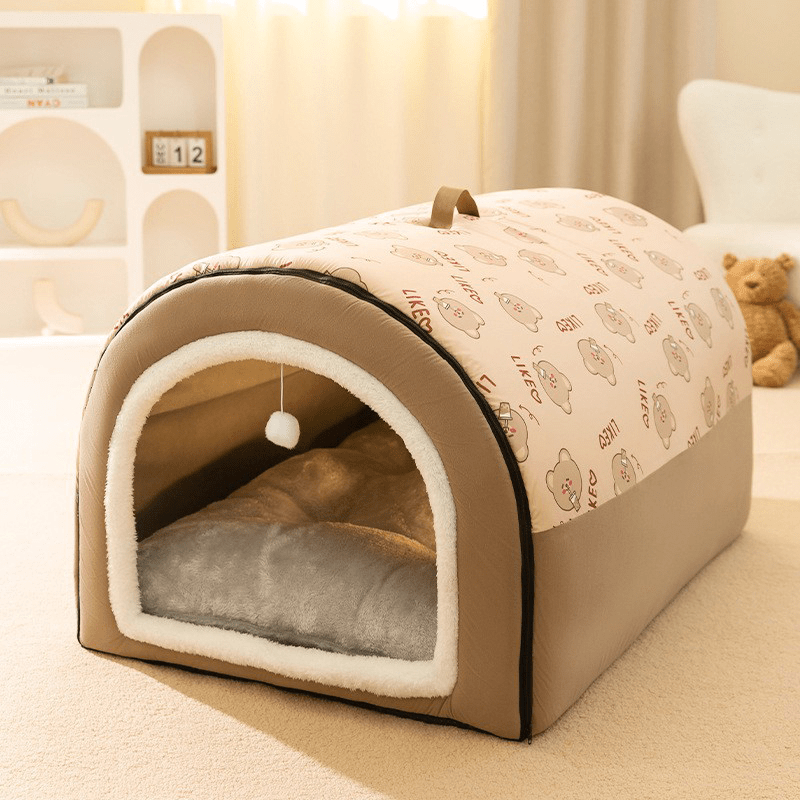 Cozy Dog House with Super Soft Bed - PawPlaza