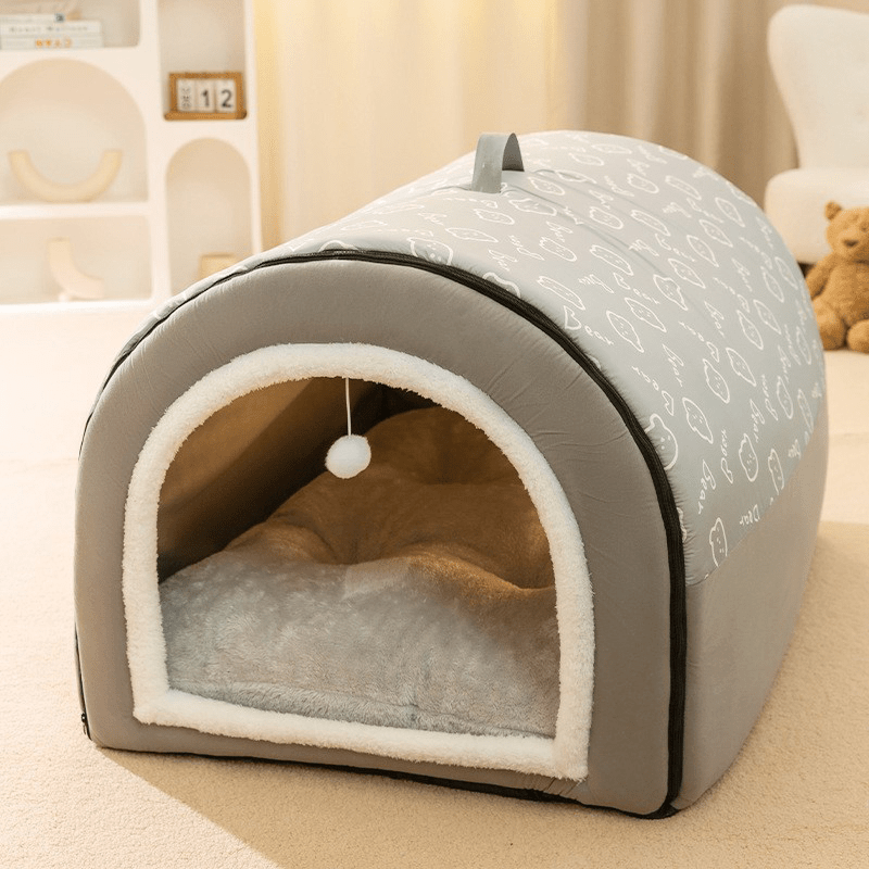Cozy Dog House with Super Soft Bed - PawPlaza