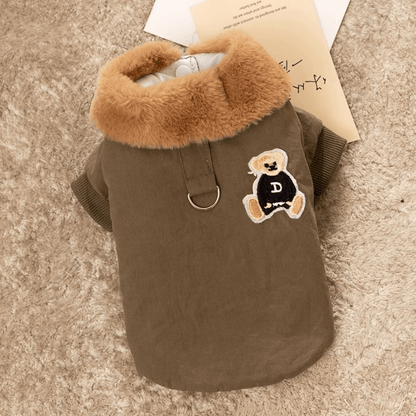 Cozy Teddy Bear Winter Jacket - PawPlaza