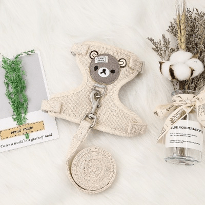 Cute Cartoon Bear Harness - PawPlaza