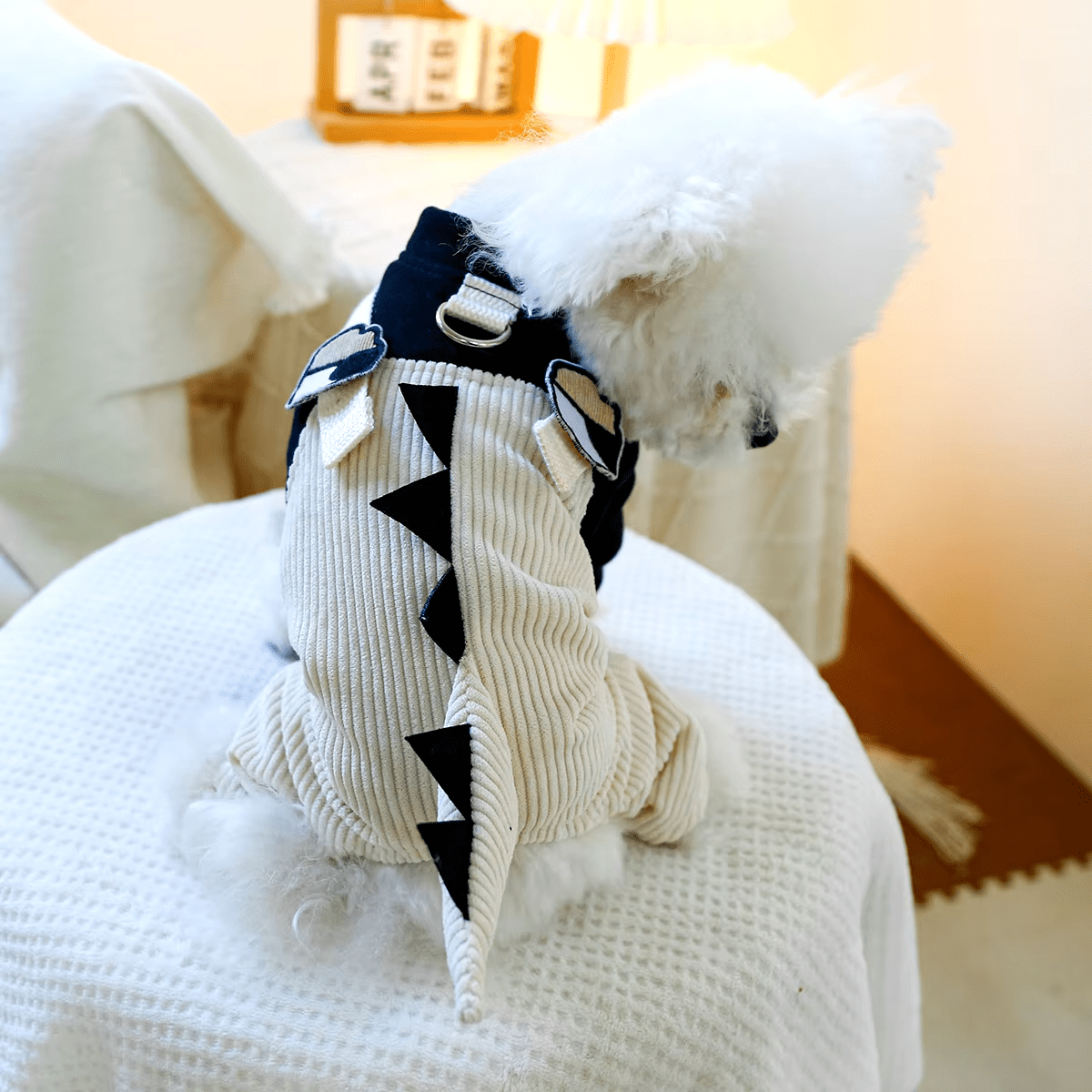 Cute Dino Corduroy Overall - PawPlaza