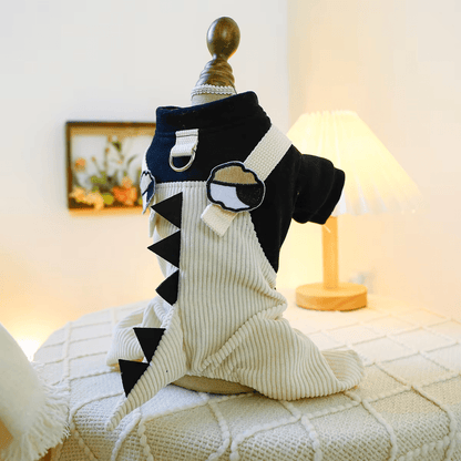Cute Dino Corduroy Overall - PawPlaza
