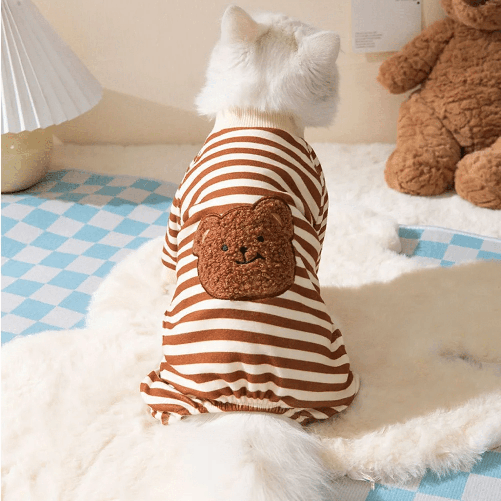 Cute Striped Lounge Wear - PawPlaza