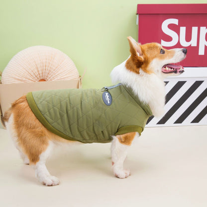 Dachshund Corgi Argyle Cotton - Padded Vest - PawPlaza