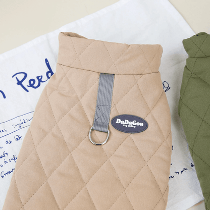 Dachshund Corgi Argyle Cotton - Padded Vest - PawPlaza