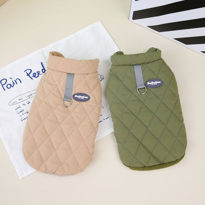 Dachshund Corgi Argyle Cotton - Padded Vest - PawPlaza